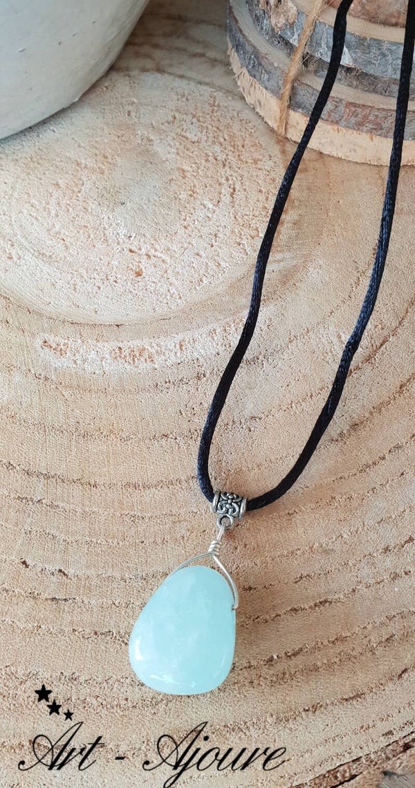 Art-Ajoure handgemaakt 925 Sterling zilver hanger met Aquamarijn