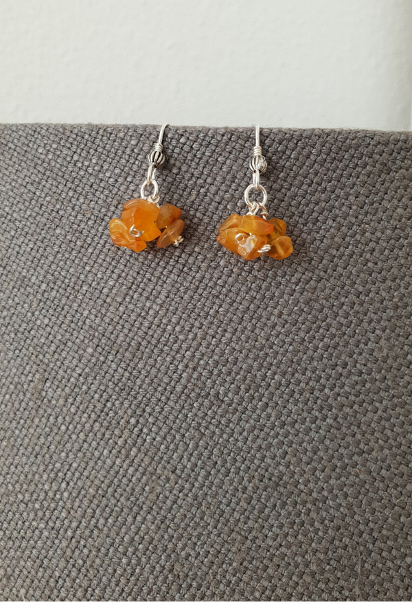 Art-Ajoure 925 Sterling zilver oorbellen met Agaat.