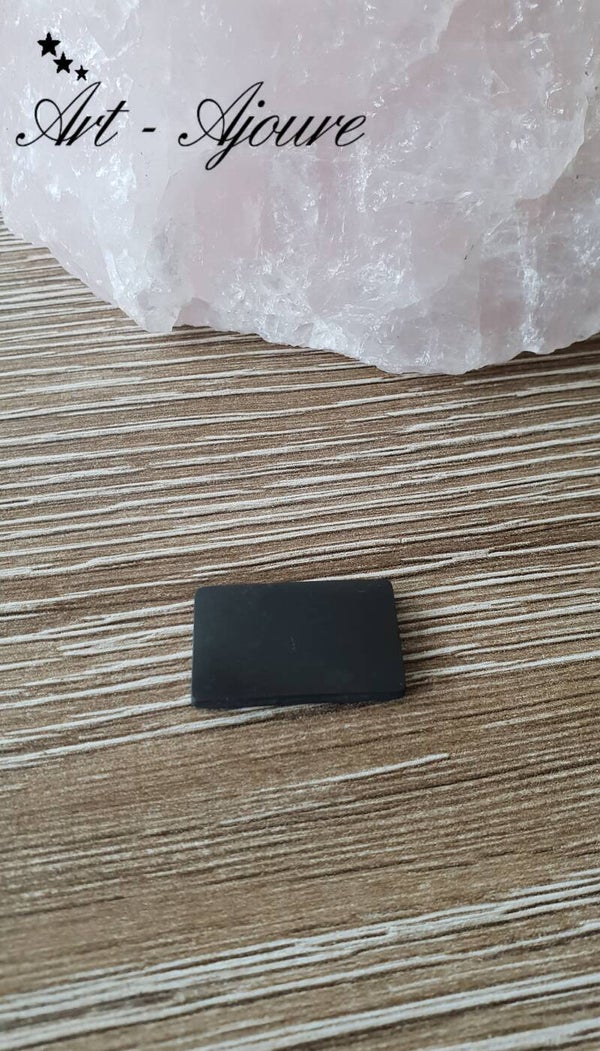 Art-Ajoure Shungiet telefoon sticker gepolijst  (25 x 15 mm)