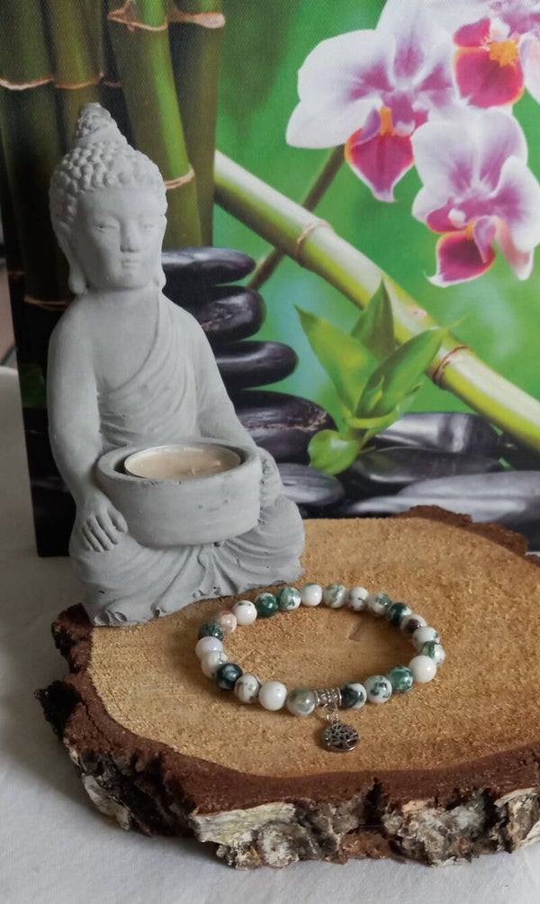 Bracelet agate arbre