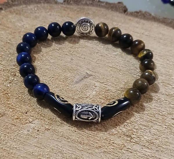 Bracelet confiance en soi & sa rune tiwaz
