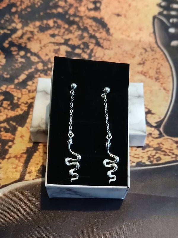 Boucle d'oreilles serpent