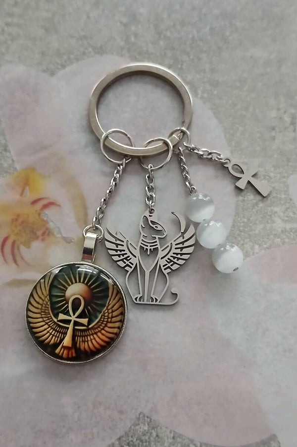 Porte-clés croix de ankh