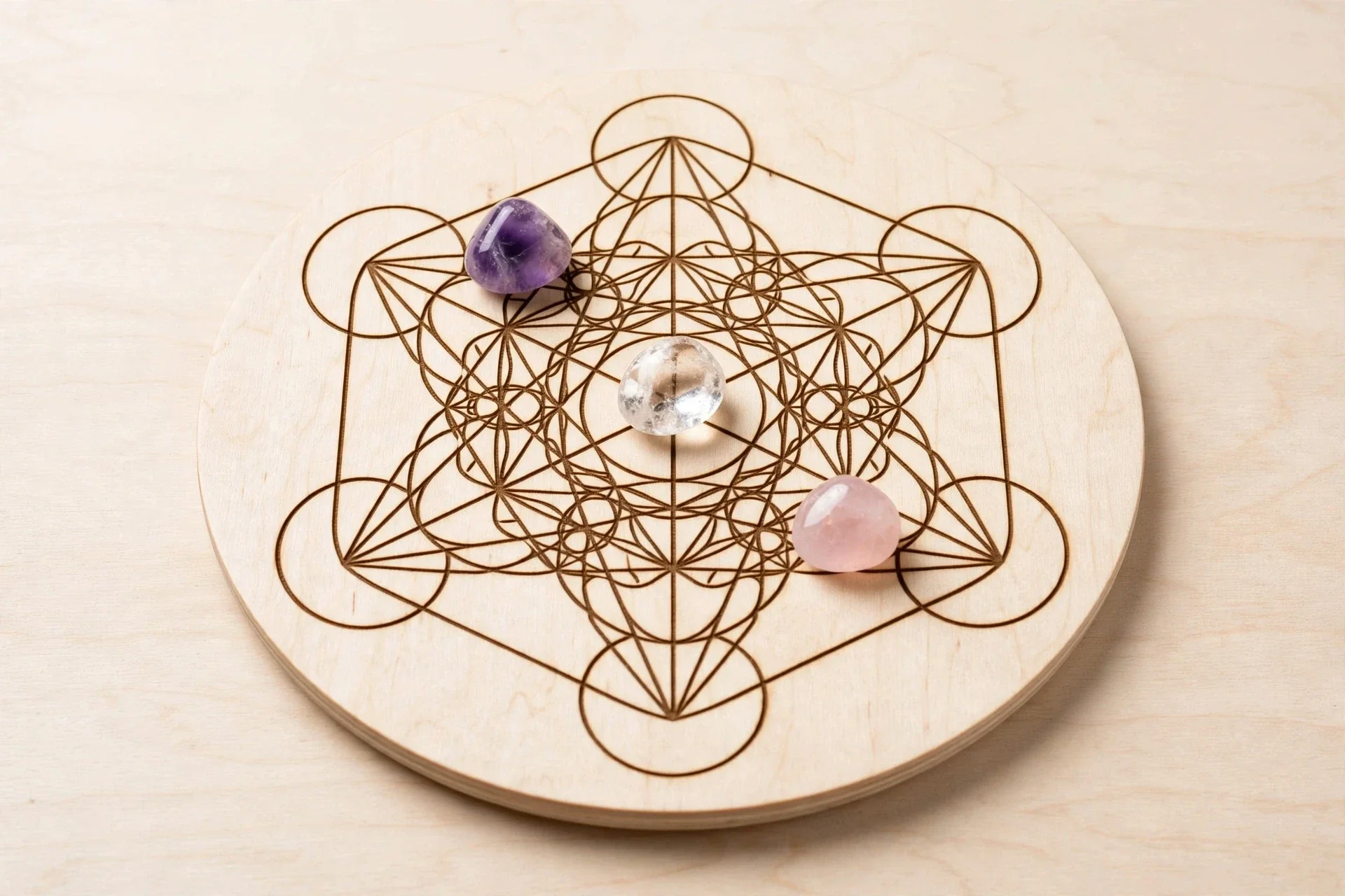 Plaque energetisante cube de Metatron