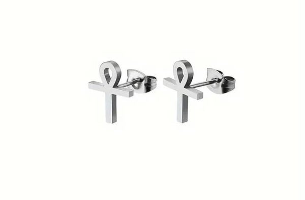 Boucle d'oreilles croix de ankh