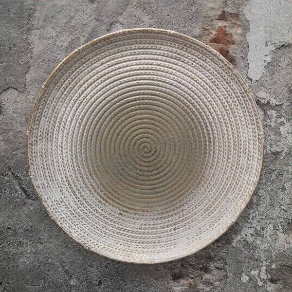 Wandbord "Zago" Wit/Goud - 50 CM