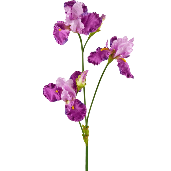 Kunstbloem Iris - Paars - 102 cm