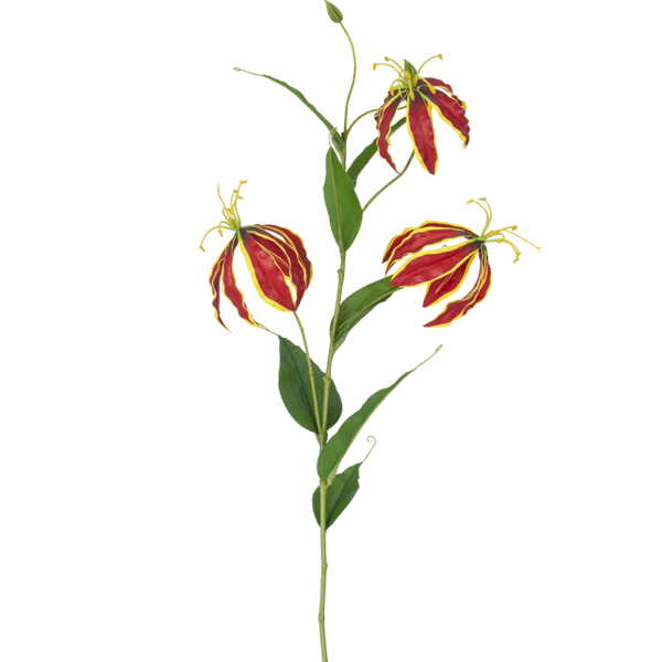 Kunstbloem Gloriosa real touch - Red - 75 cm