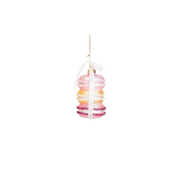 Kersthanger - Macaron - Glas - 7x7x10,5cm