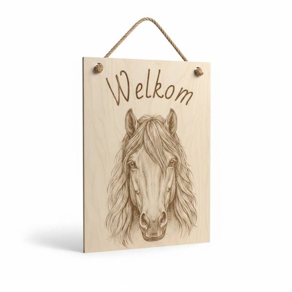 Welkom bord - Paard