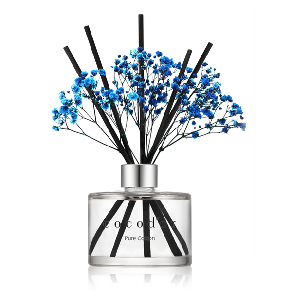 Cocodor - Flower Diffuser - Blauwe Bloem - Pure Cotton - 120 ML