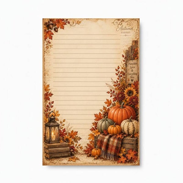 Notitieblok herfst - 50 pagina's