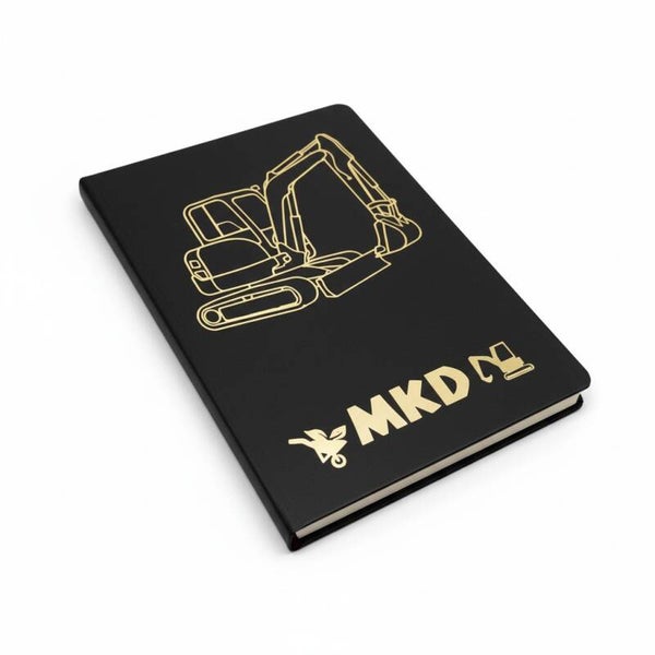Notitieboek A5 zwart - gouden opdruk - Eigen opdruk