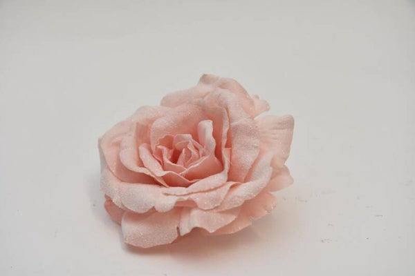Rose Head 10 cm Pink - Met Clip