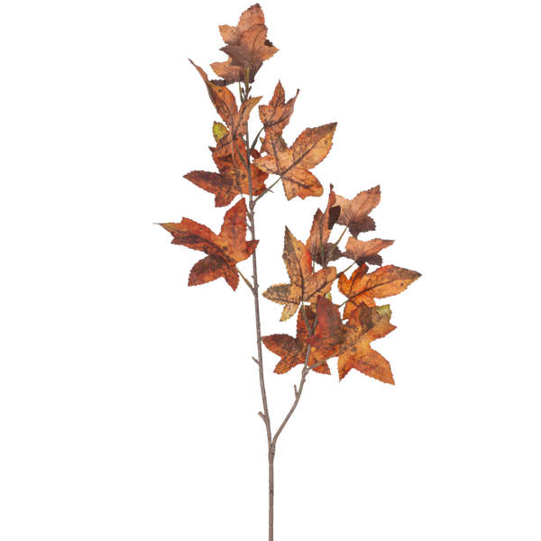 Kunsttak Eikenblad - Rood - 90 cm