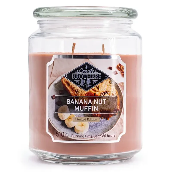 Candle Brothers - Geurkaars Banana Nut Muffin - 510 Gr
