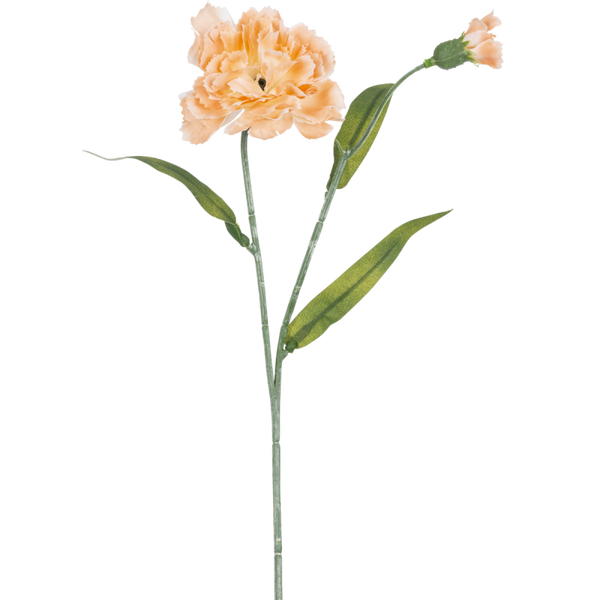 Kunstbloem Carnation - 40 cm peach