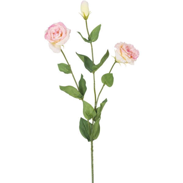Kunstbloem roos Eustoma real touch - Licht roze - 72 cm