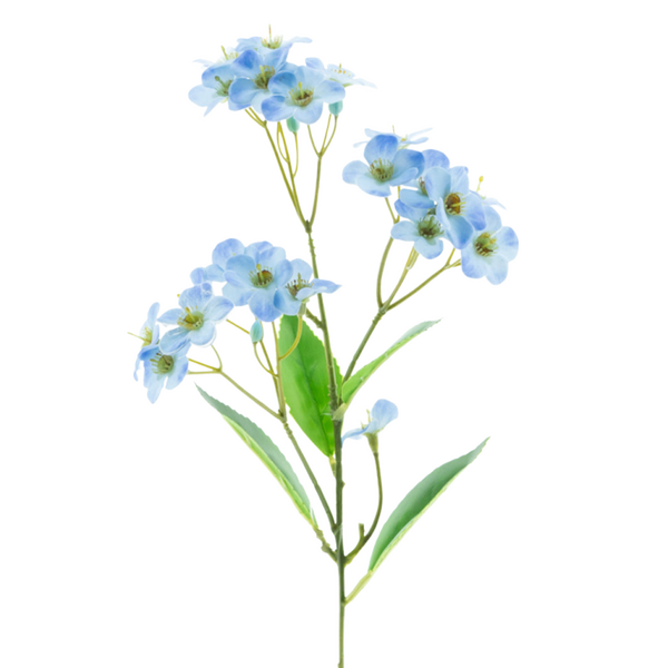 Kunstbloem Orchid real touch - Blauw - 50 cm
