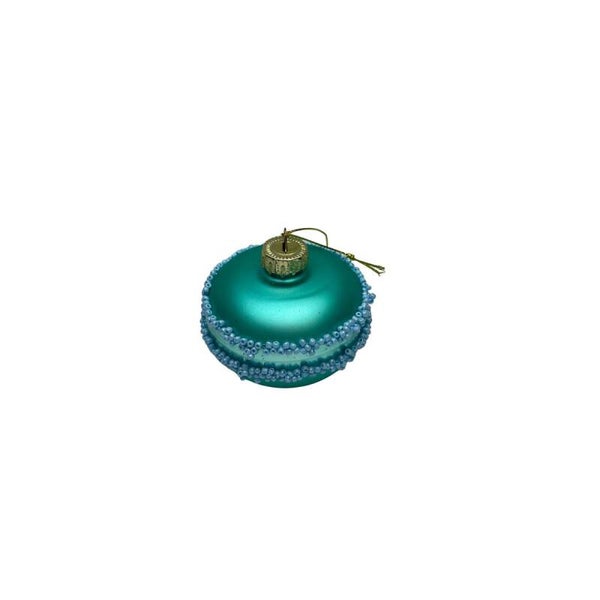 Kersthanger Macaron - Glas - Blauw