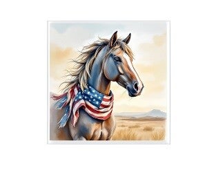 Keramische tegel Amerika Horse - 10x10 cm