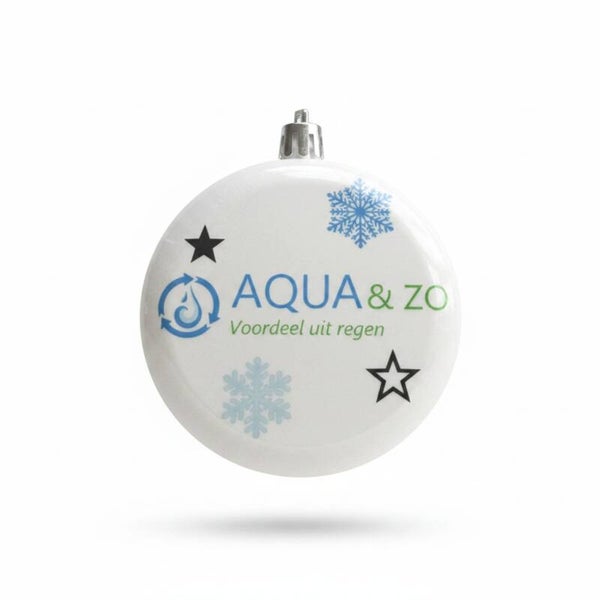Kerstballen met eigen logo
