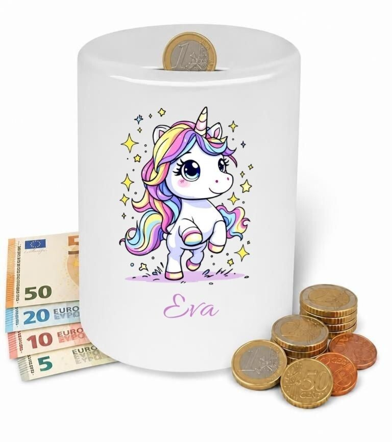 Spaarpot unicorn / eenhoorn sterren