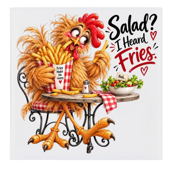 Keramische tegel "Salad?..."