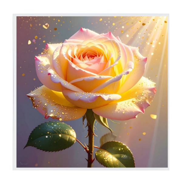 Keramische tegel rose 2