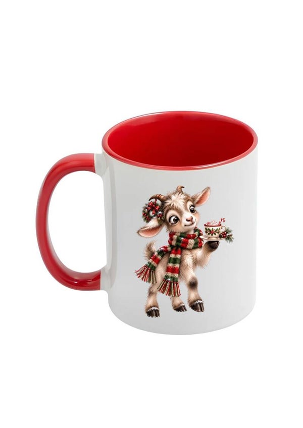Mok rood geit kerst