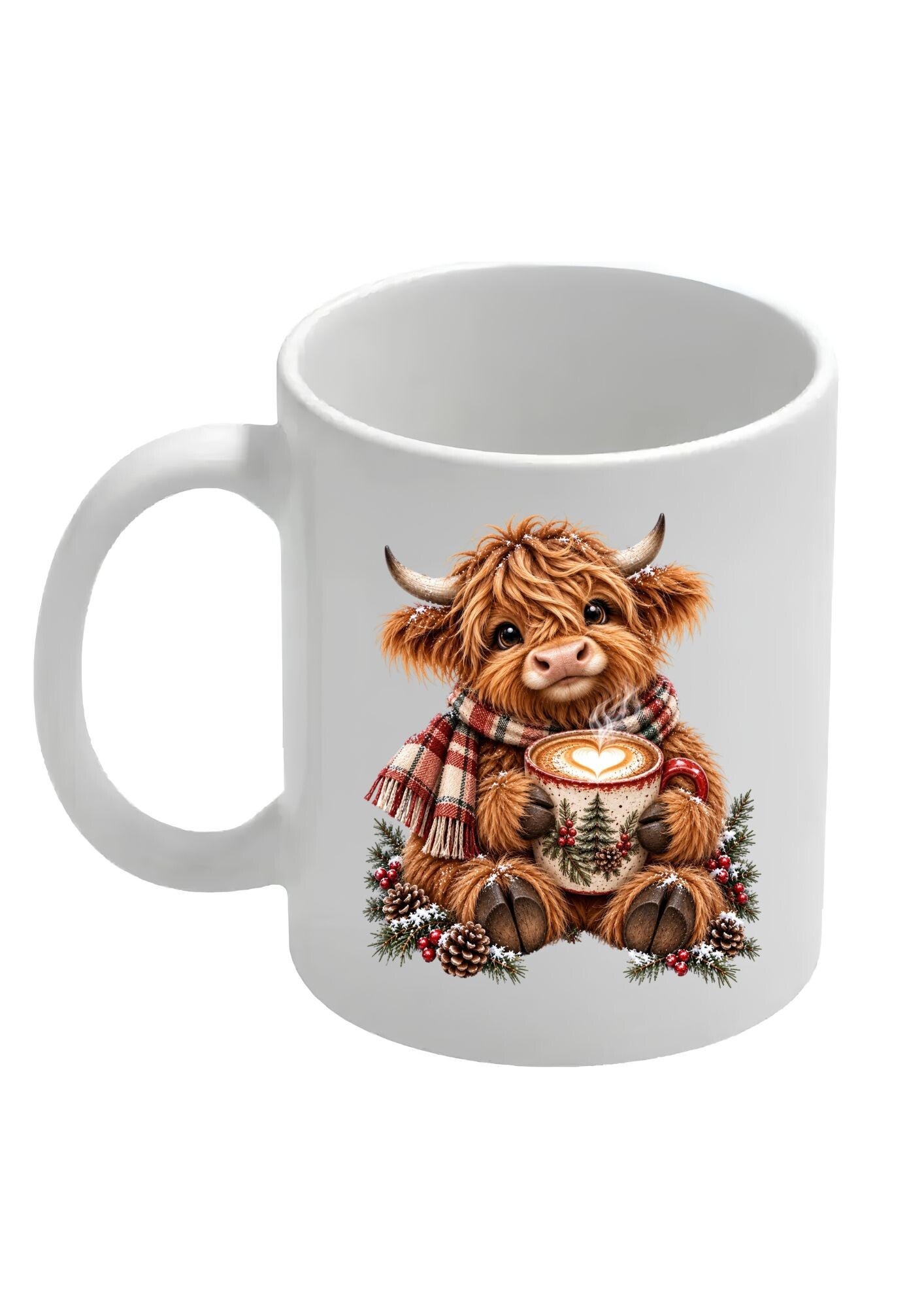 Mok Schotse hooglander kerst