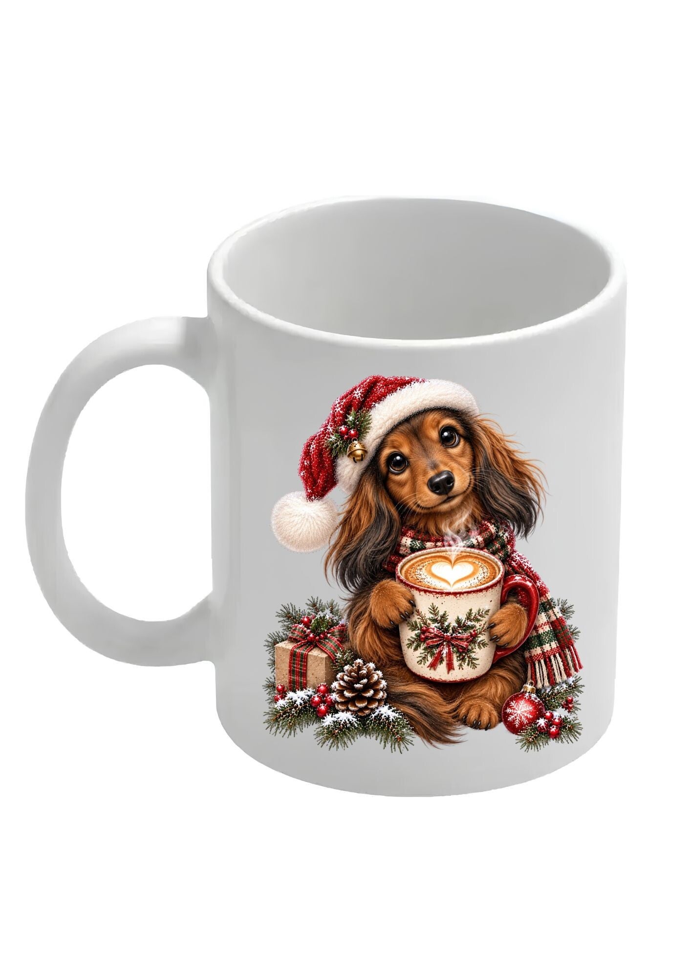 Mok teckel kerst