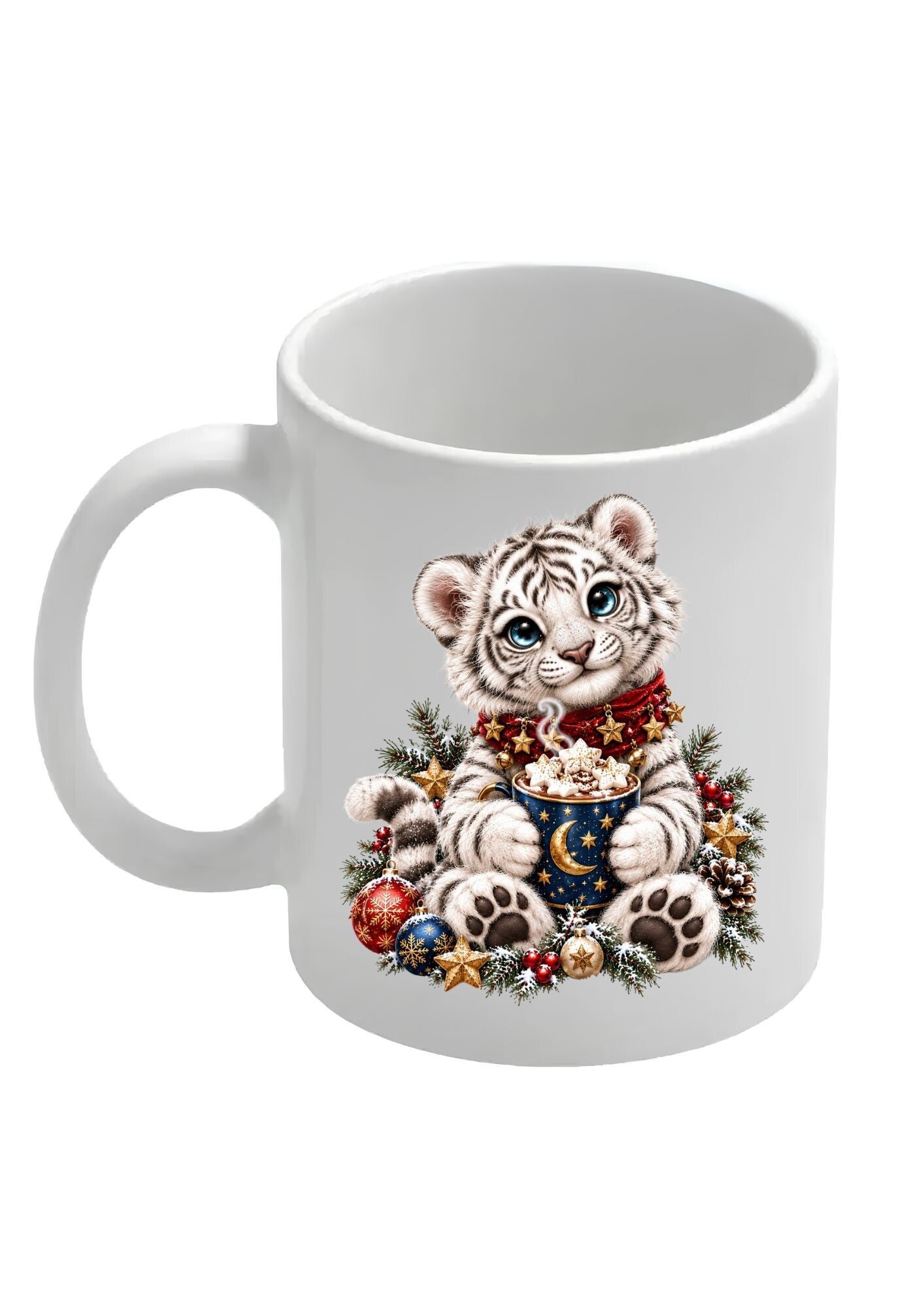 Mok tijger kerst