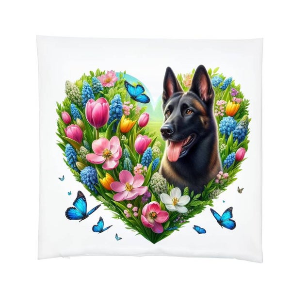 Kussensloop Herder bloemen - 39x39 cm