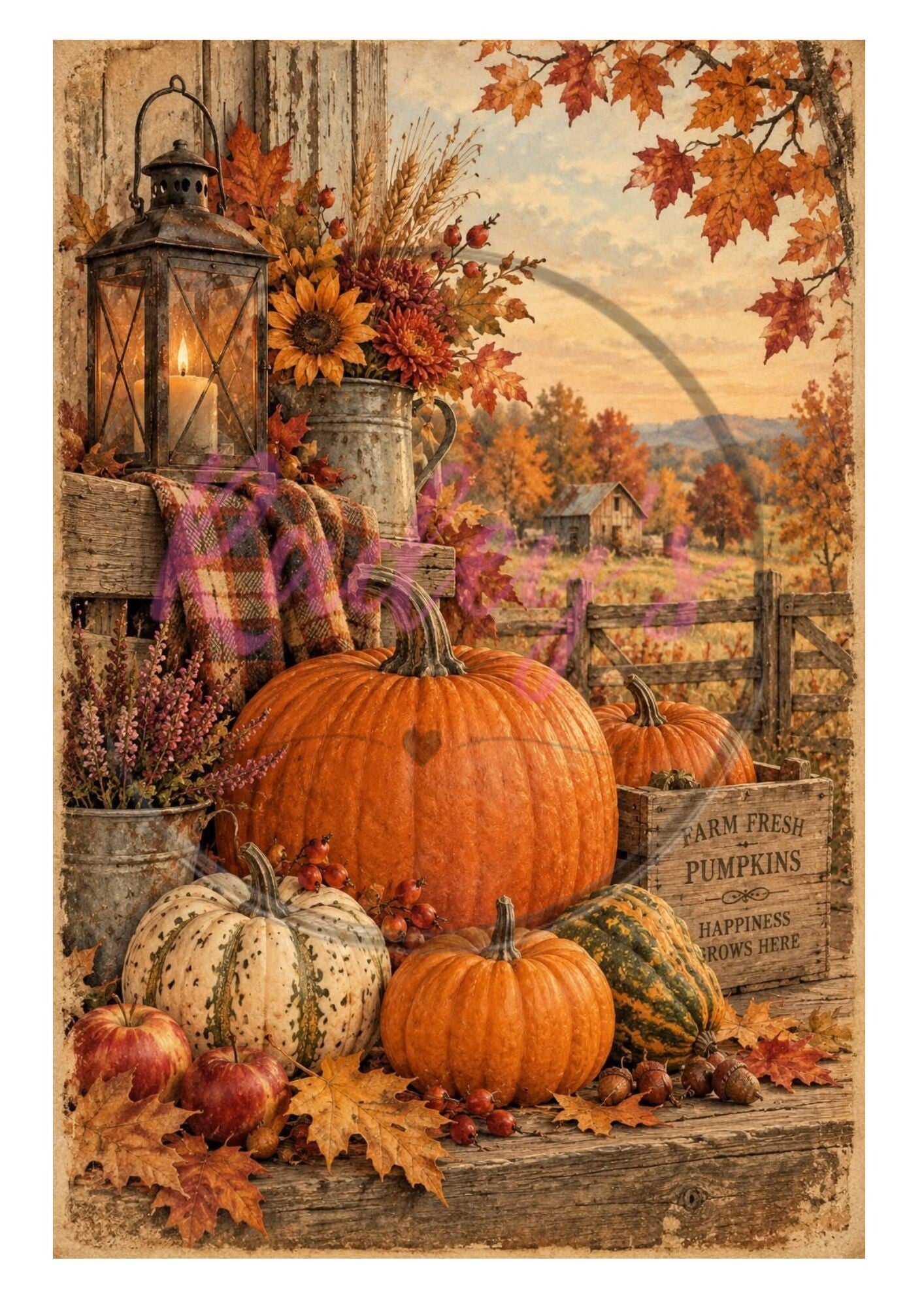 Sheet herfst / automm 1 - 18.5 x 27.7 cm