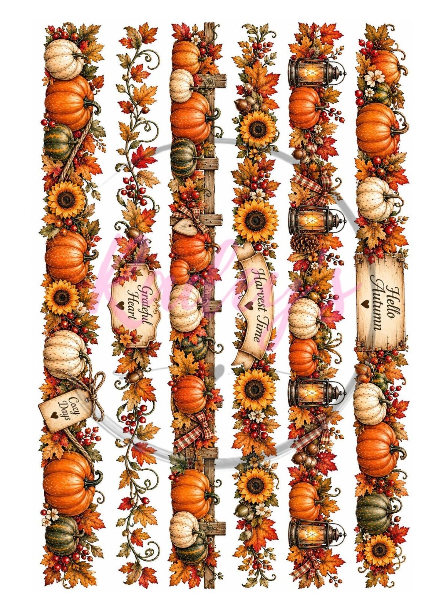 Scrapbook uitknipplaatjes Herfst/Automm banner 2