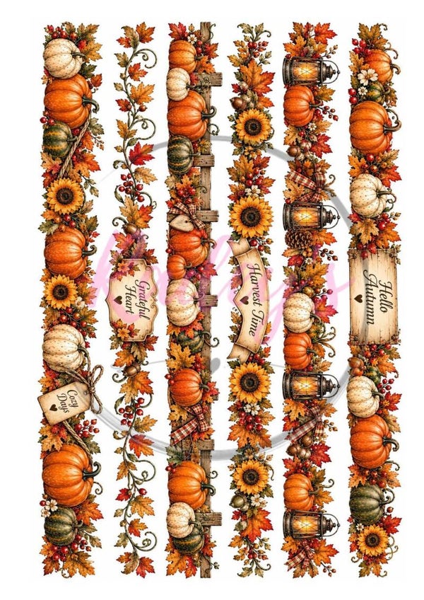 Scrapbook uitknipplaatjes Herfst/Automm banner 2