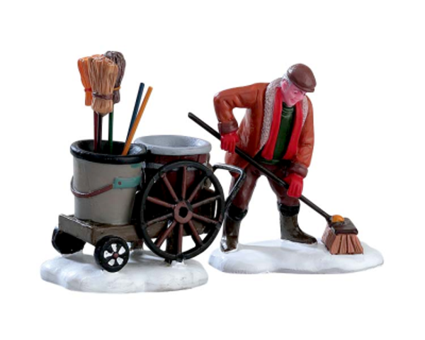 Lemax Street Sweeper - Set van 2 - H7 cm