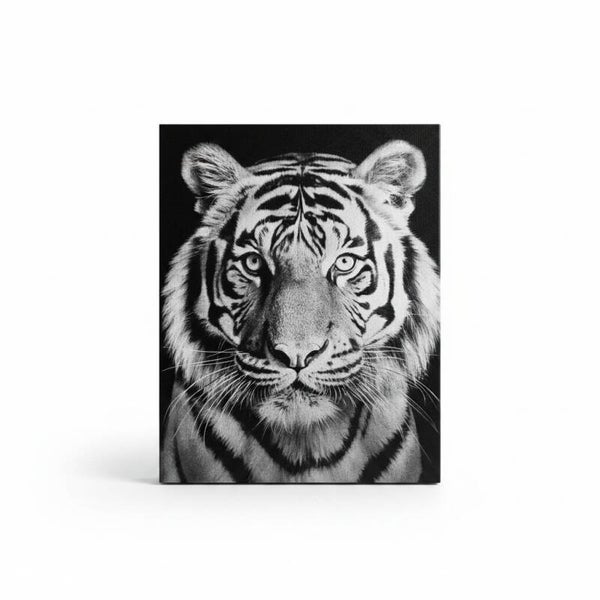 Canvas schilderij - Tijger - 30x25 cm