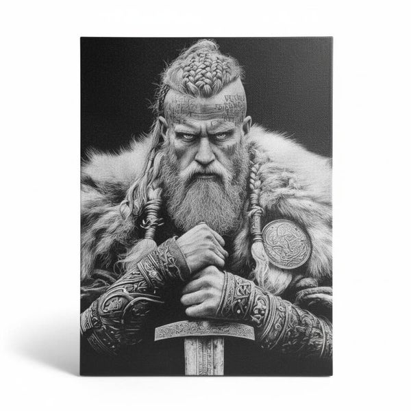 Canvas schilderij - Viking - 40x30 cm