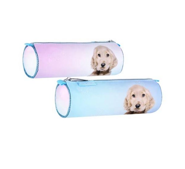 Etui Hond Roze/Blauw