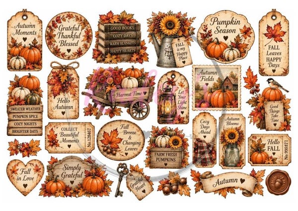 Stickers a4 vel - herfst