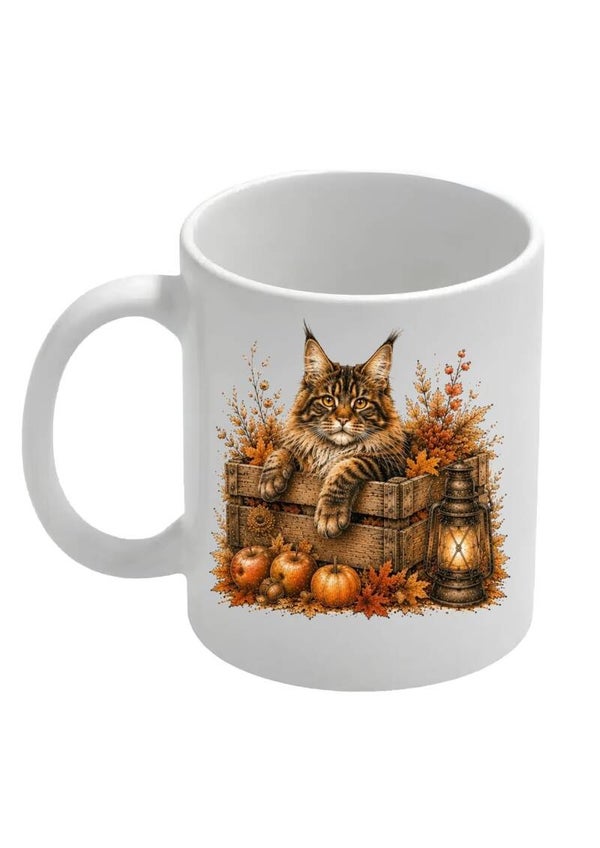 Mok herfst kat