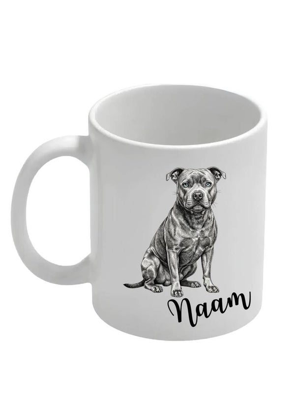 Mok met naam - Amerikaanse Bulldog / Pitbull