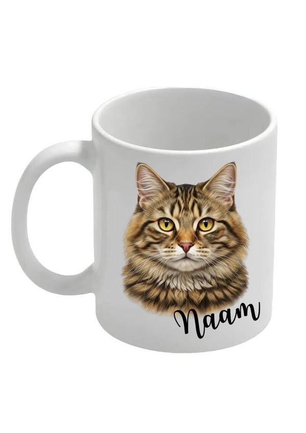 Mok met naam - Kat