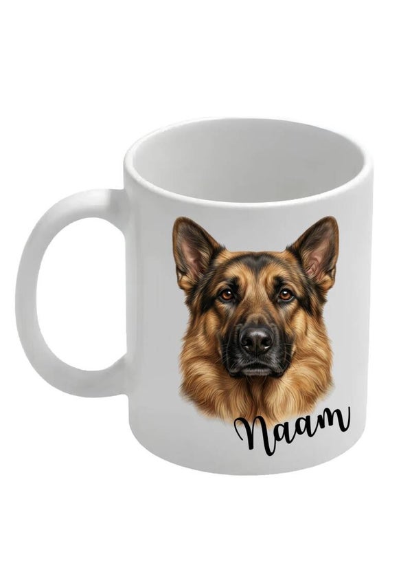 Mok met naam - Duitse herder