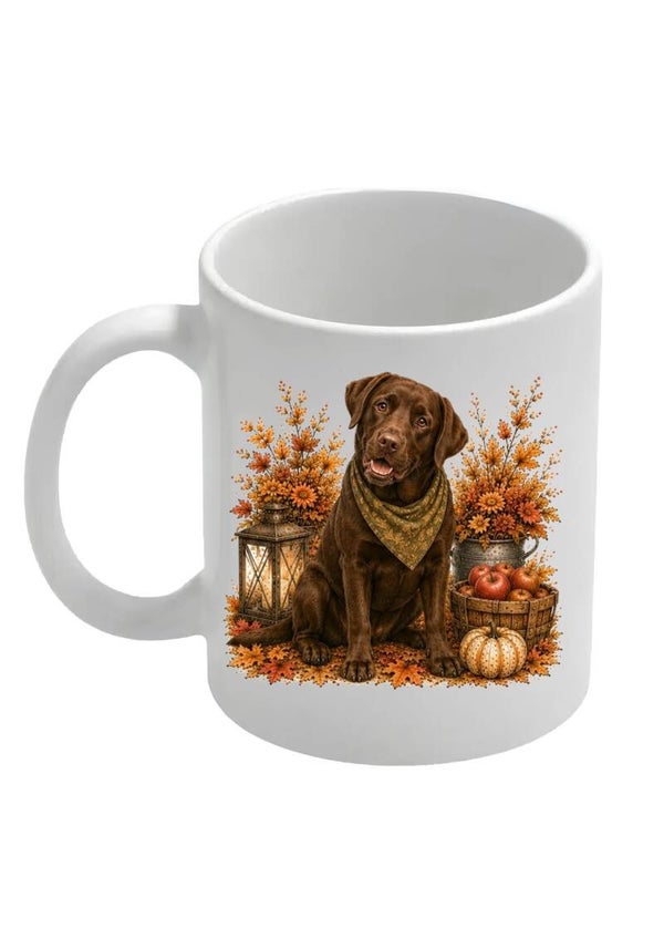Mok herfst bruine labrador