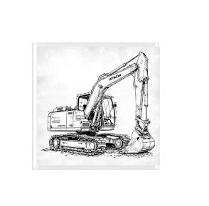 Keramische tegel Hitachi kraan - 10x10 cm