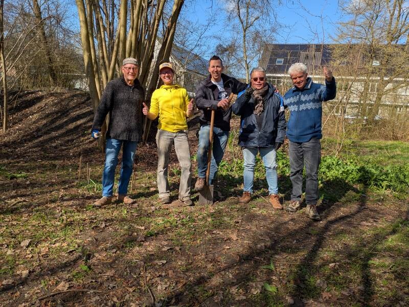 Kronkelveld, de vrijwillgers. Een goed team.