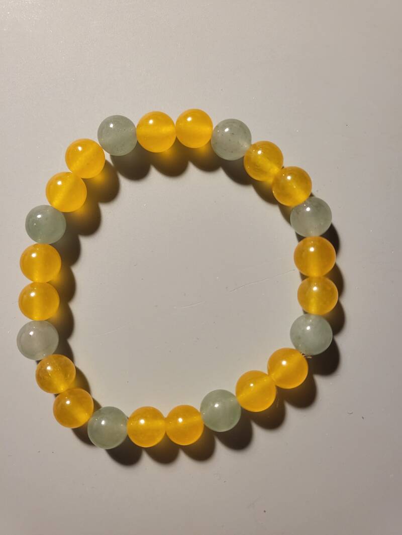 gelber Achat &amp; Aventurin 